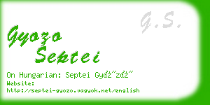 gyozo septei business card